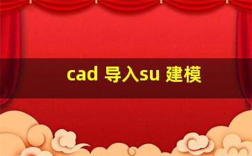 cad 导入su 建模